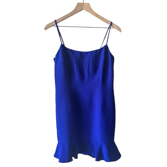Revolve x Lovers and Friends Teddy Mini Dress in Cobalt Blue Size Medium NWT - Picture 3 of 8